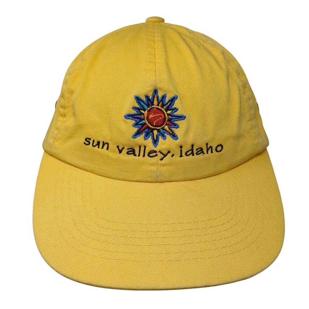 Sun Valley, Idaho Slideback Baseball Cap Yellow OS Adjustable Suttons Sportswear